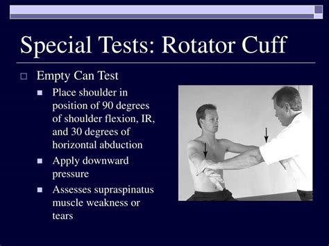 shoulder capsule tear test|special tests for shoulder pain.